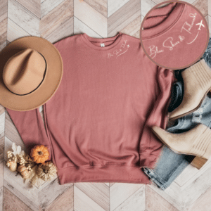 Mauve Blue Skies Sweatshirt - XL, 2X