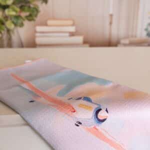 Pink Airplane Kitchen Towel