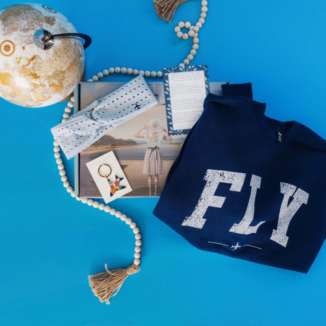 Floral Airplane Keychain - Starfish Project - Image 3